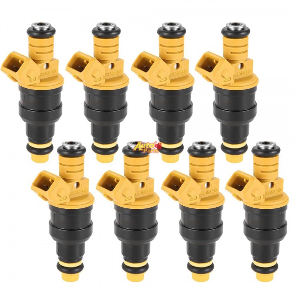 0280150718 Fuel Injector Replacement for Ford Compatible with F150 F250 F350 E150 E250 Mustang Expedition Lincoln Mercury 4.6L 5.0L 5.4L 5.8L Engine Replace# 280150943 0280150939 0280150909 0280150943
